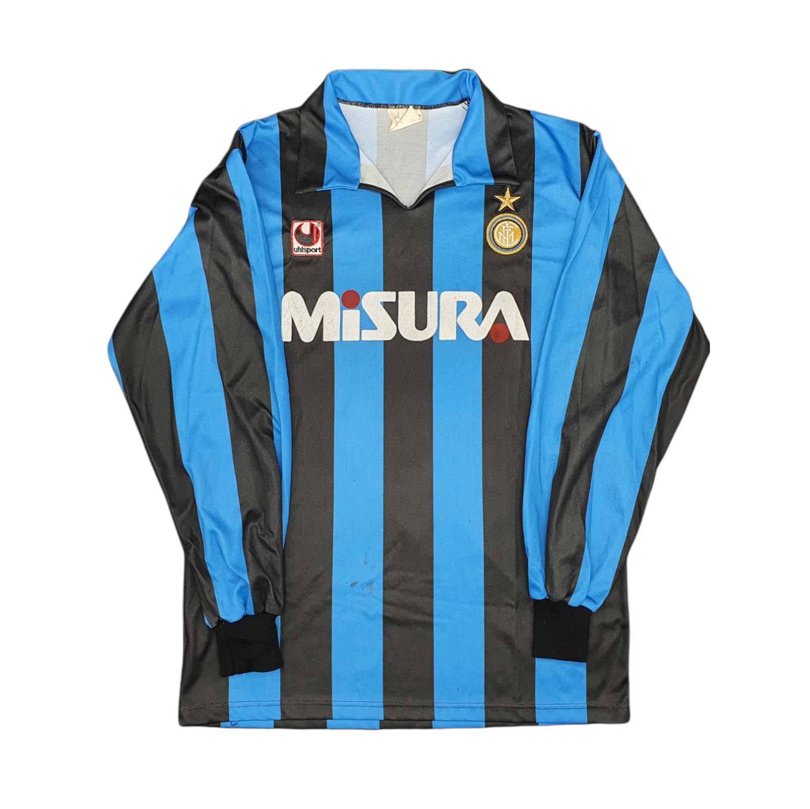 INTER 1990-91 "MATTEO" maglia di casa "XL" Uhlsport "demokratischen" shirt calcio maglia 