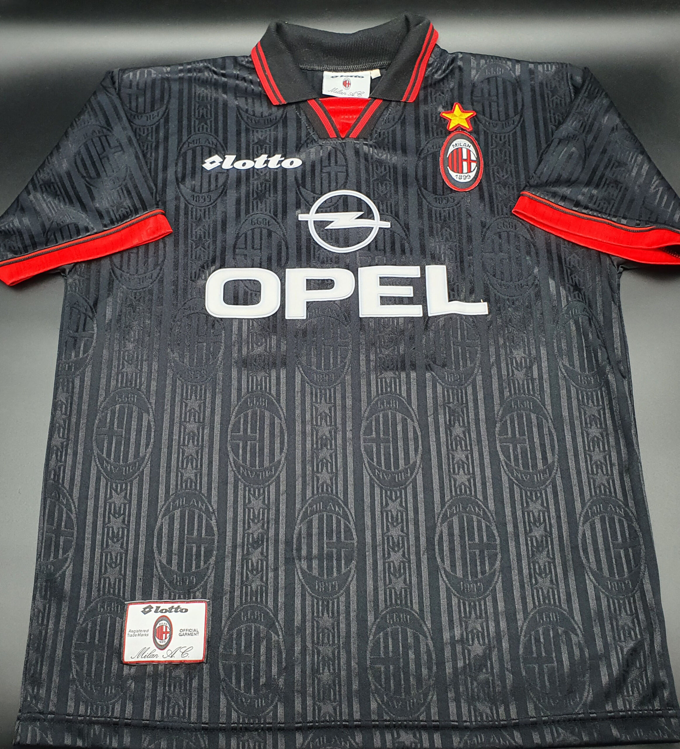 Milan 1997-98 maglia Lotto Weah #14 third - immagine 10