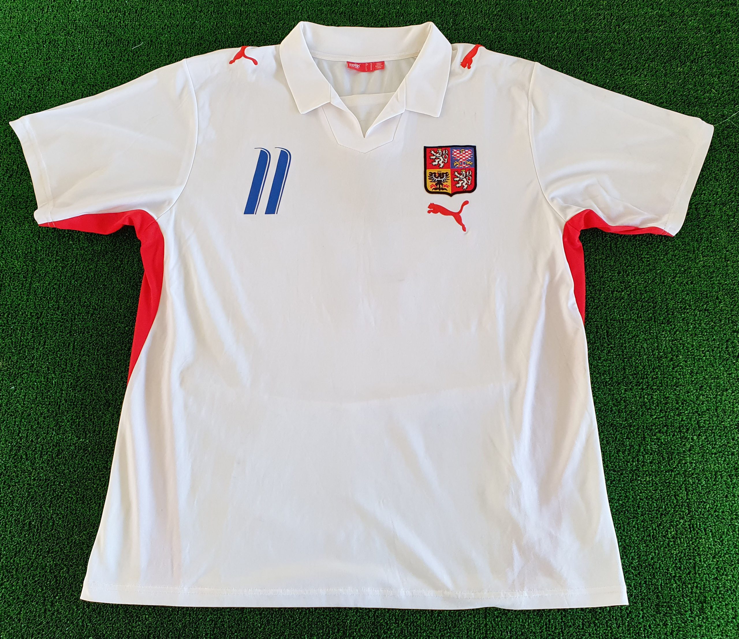 Repubblica Ceca 2007-09 maglia Puma Nedved #11 away - immagine 5