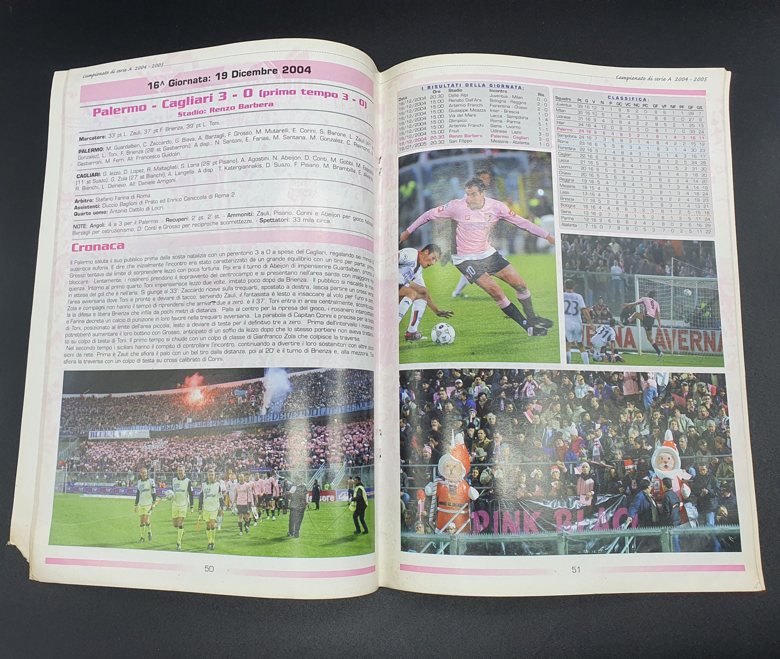 Palermo 2004-05 rivista Tifosi "Riepilogo campionato" - immagine 3