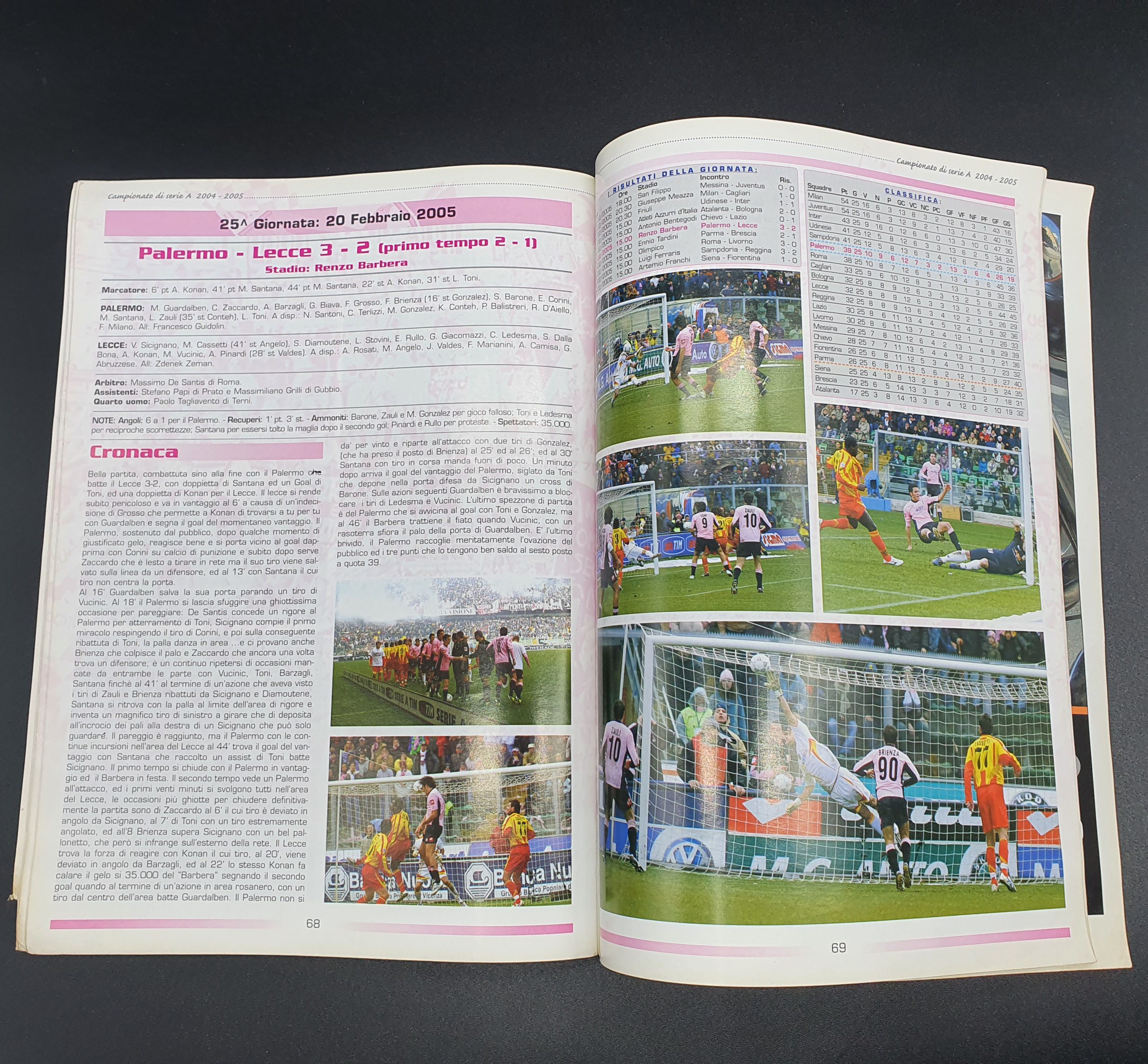 Palermo 2004-05 rivista Tifosi "Riepilogo campionato" - immagine 2