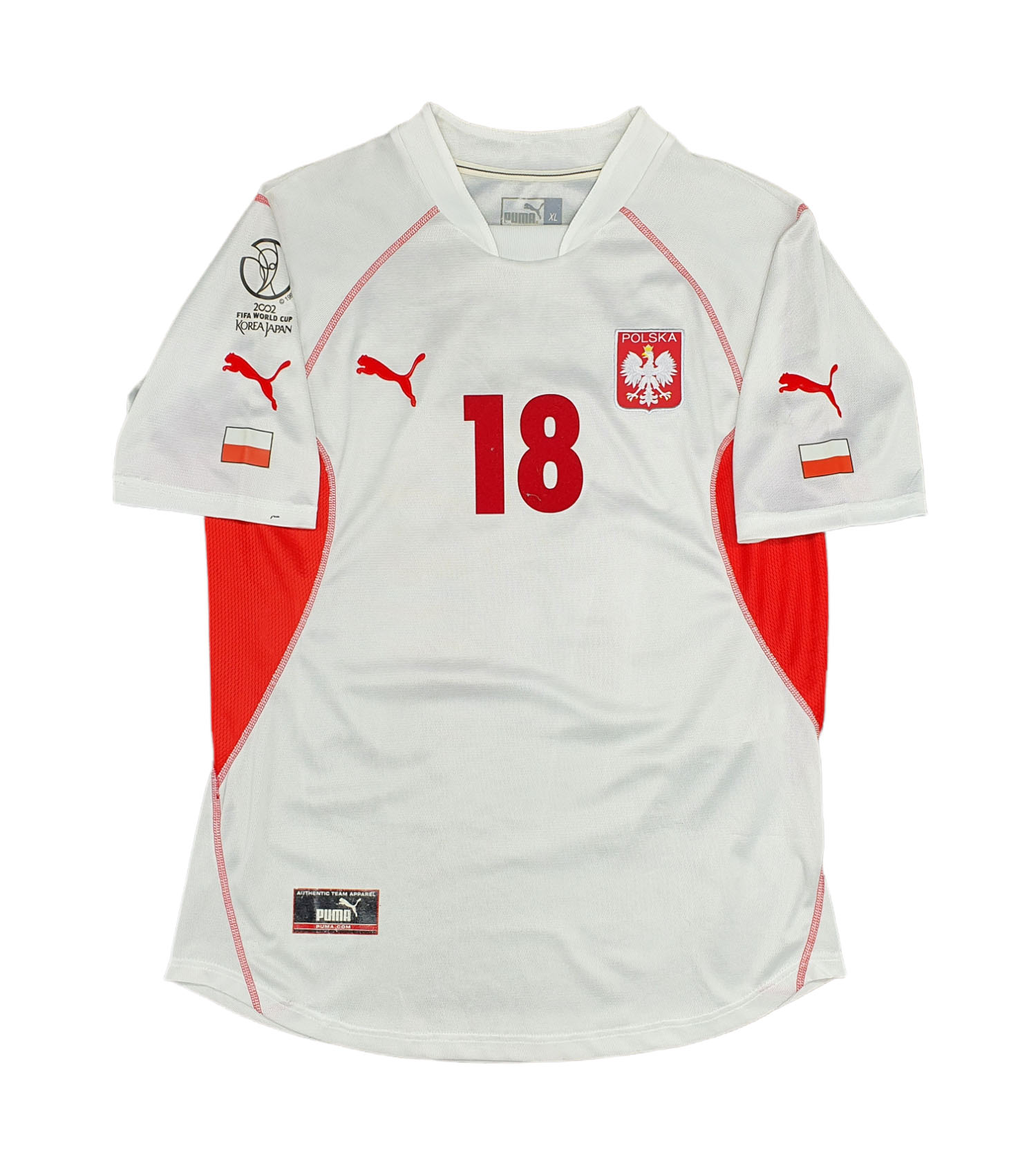 escotilla Dinámica Escoba Polonia 2002 maglia Puma Krzynowek #18 home matchworn » BOLA Football Store