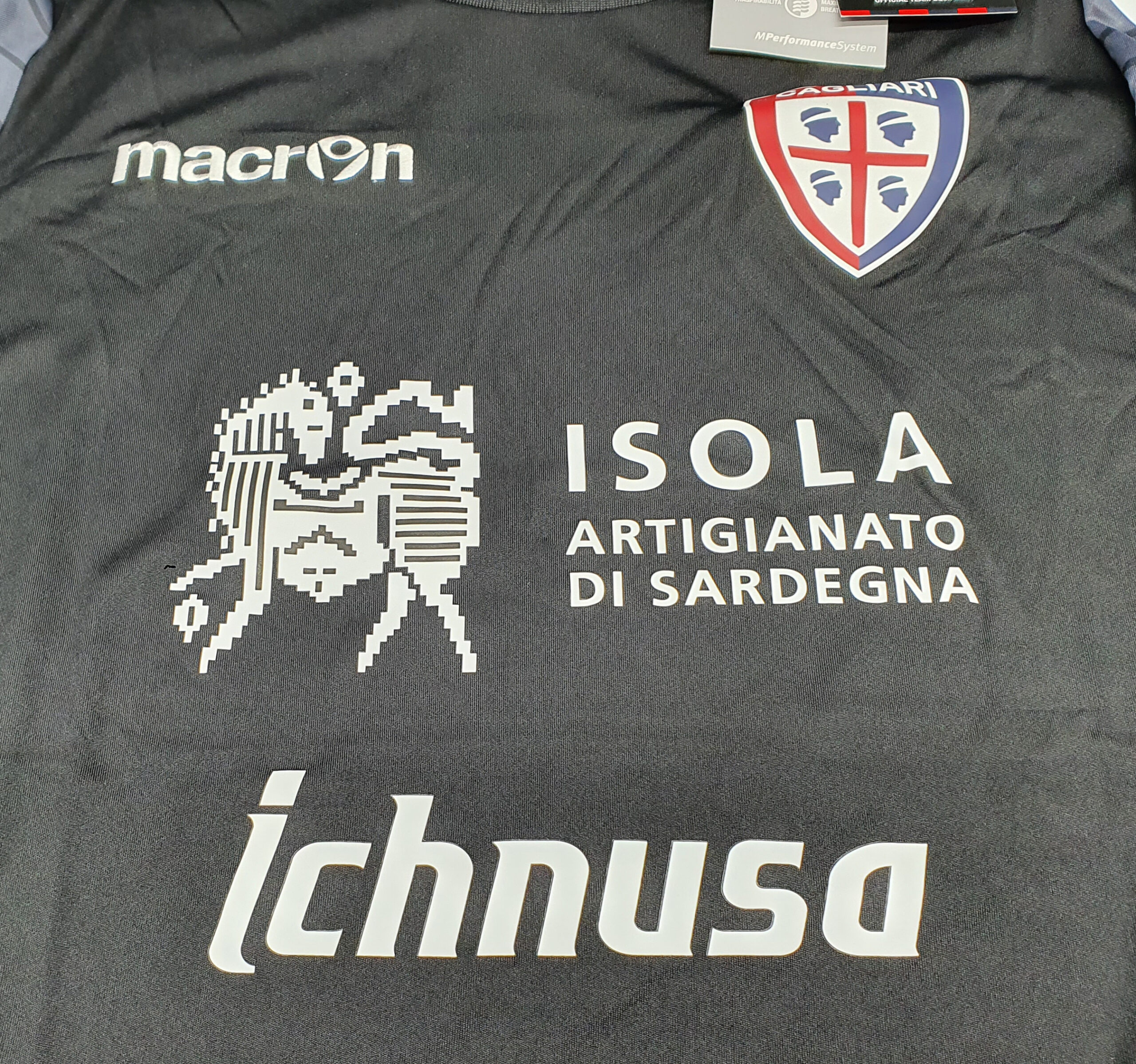 Gants De Gardien Macron Cagliari Calcio – Modèle Sardegna 4 Mori, Neuf, Fabriqué En Chine