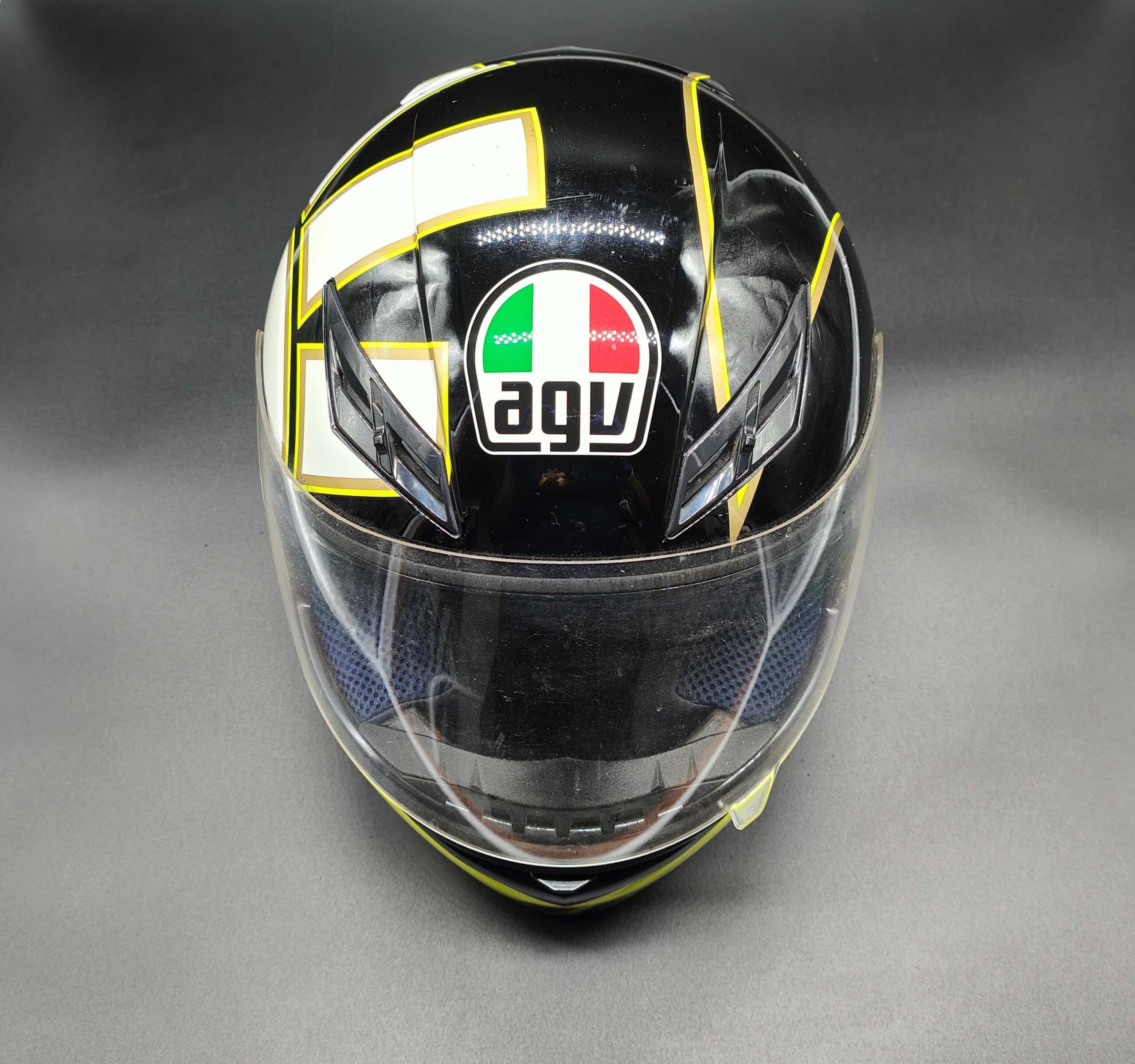 Valentino Rossi casco 2006-07 Agv K-3 Gothic » BOLA Football Store