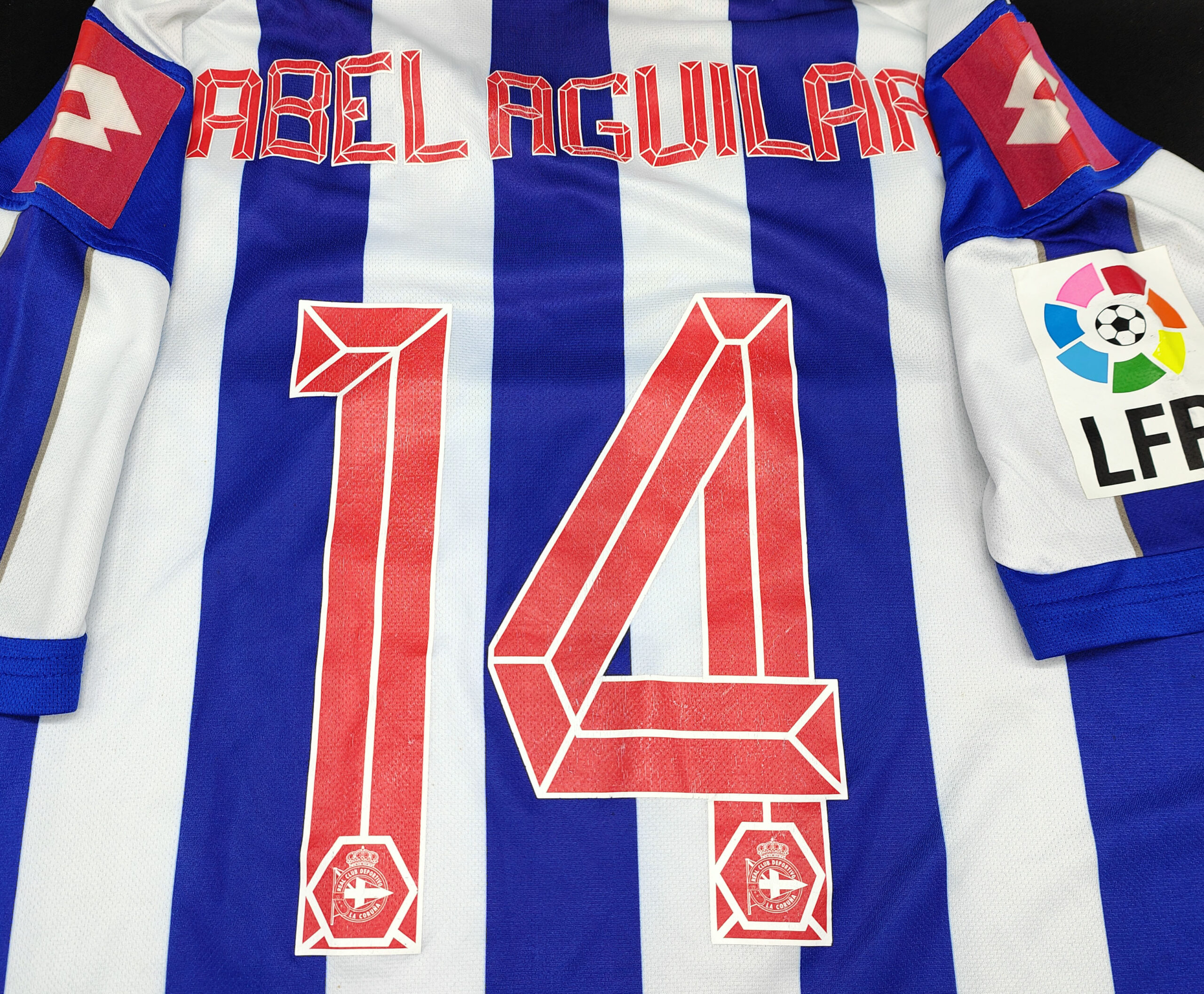 Deportivo La Coruna 2012-13 maglia Lotto home #14 Abel Aguilar - immagine 10