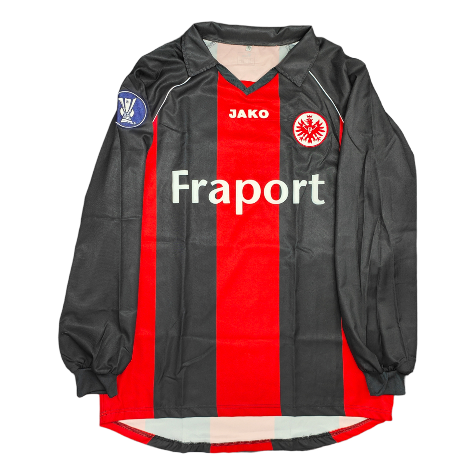Eintracht Francoforte 2006-07 maglia Jako home #27 Kyrgiakos matchworn - immagine 2