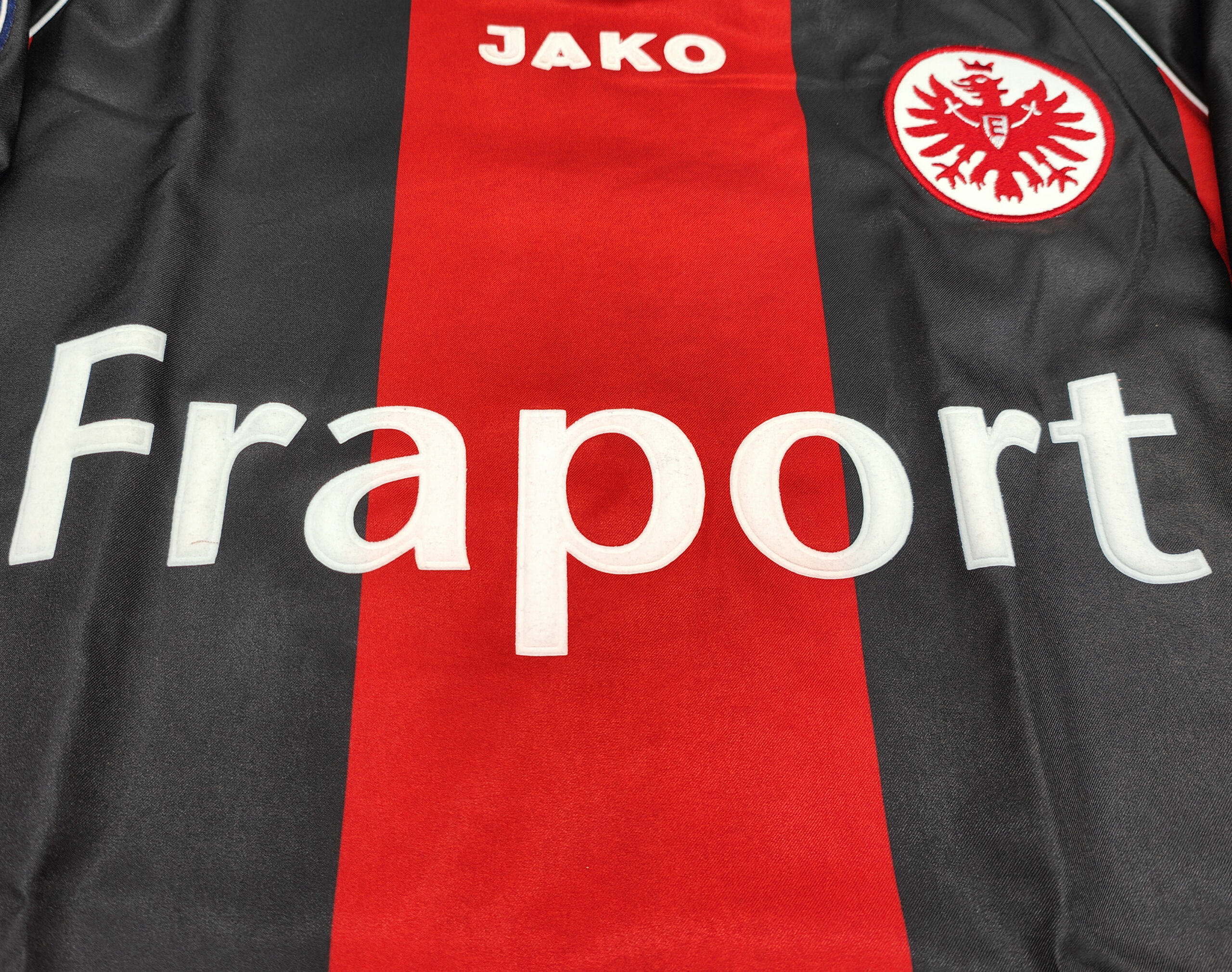 Eintracht Francoforte 2006-07 maglia Jako home #27 Kyrgiakos matchworn - immagine 7
