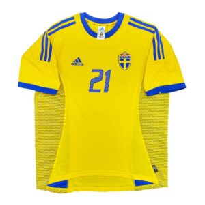 Alternative view of Svezia 2002 maglia Adidas home #21 Ibrahimovic