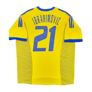 Svezia 2002 maglia Adidas home #21 Ibrahimovic