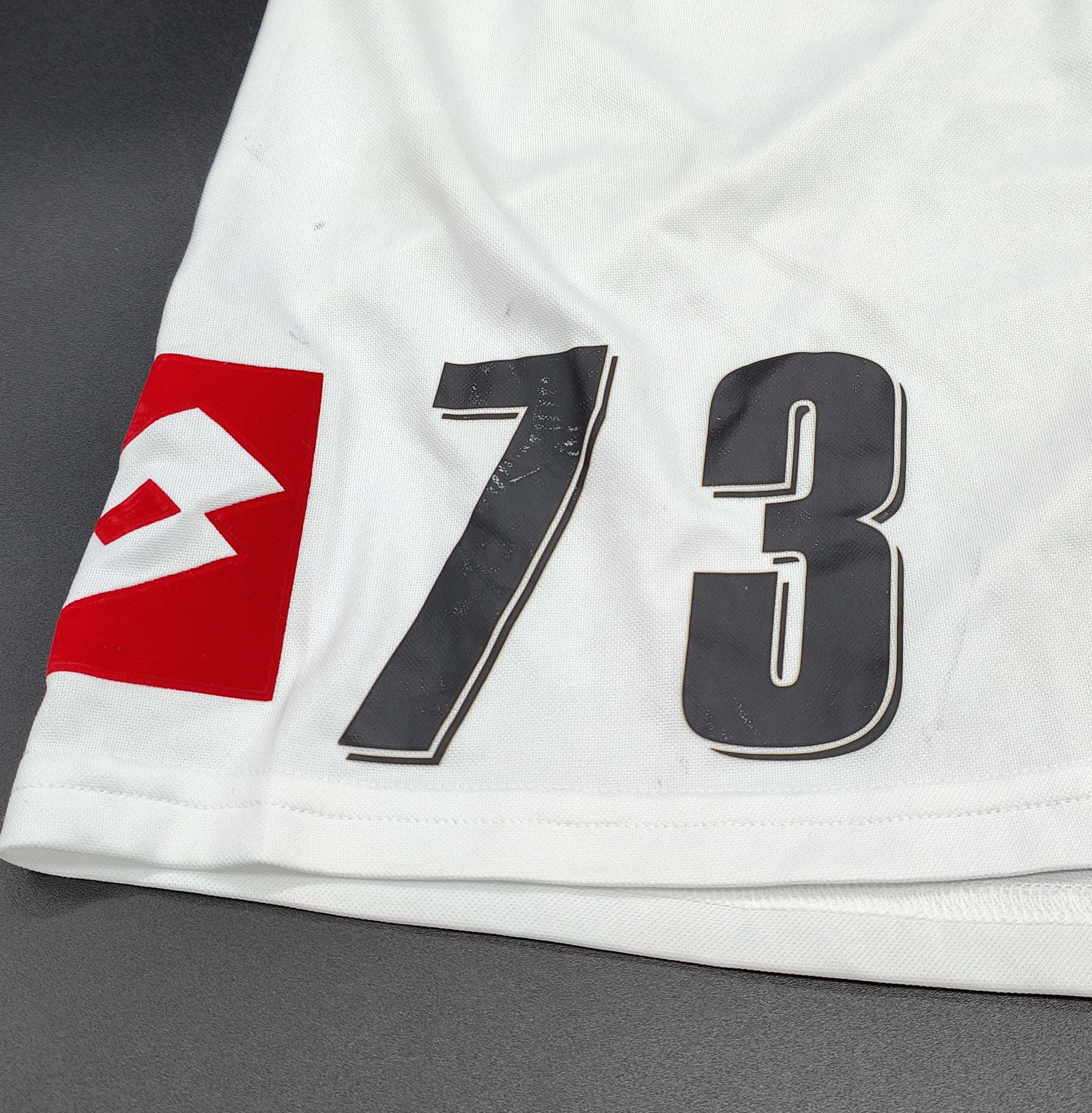 Udinese 2007-08 pantaloncini Lotto home #73 Migliorini matchworn - immagine 3