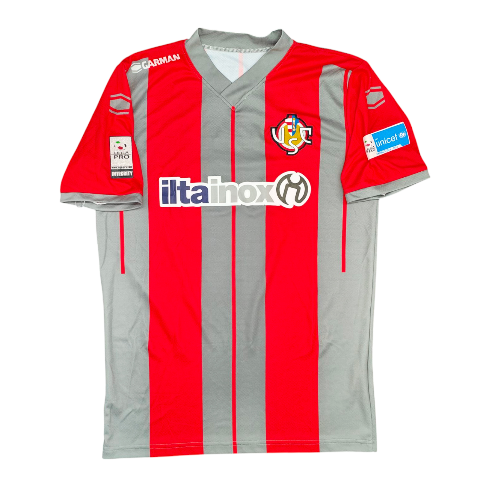 Cremonese 2016-17 maglia Garman home #25 Lame matchworn - immagine 2