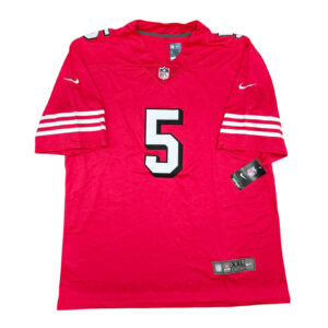 Alternative view of San Francisco 49ers 2021-22 maglia Nike home #5 Lance