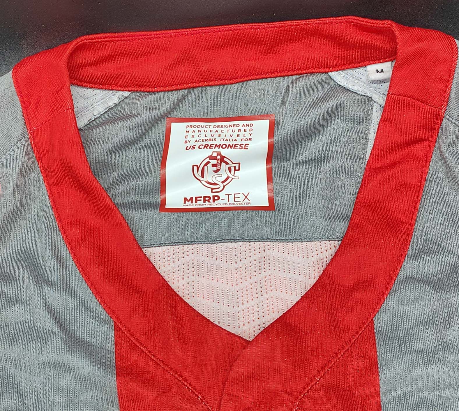 Cremonese 2023-24 maglia Acerbis home #98 Zanimacchia matchworn - immagine 3