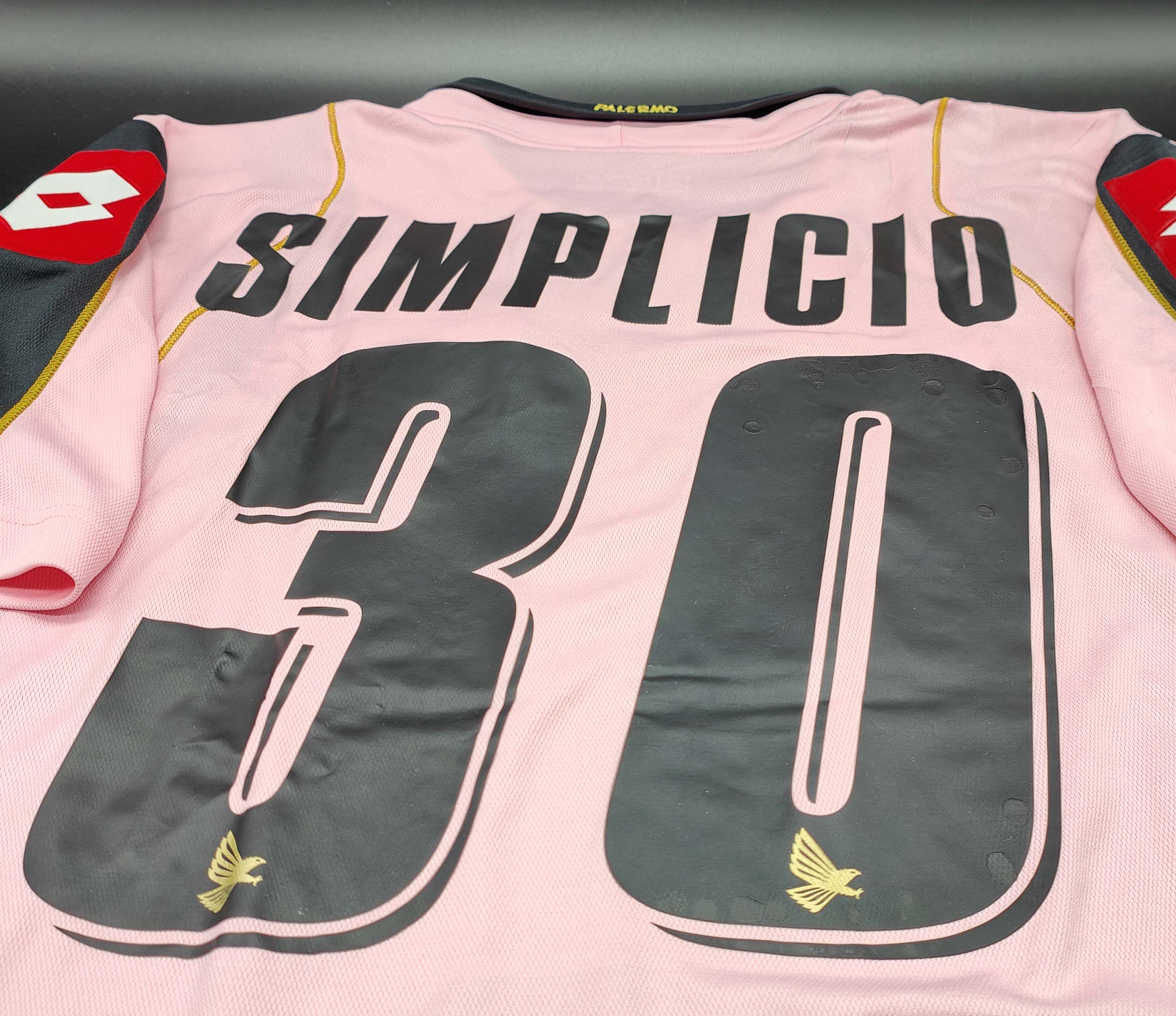 Palermo 2008-10 maglia Lotto home #30 Simplicio matchworn - immagine 9