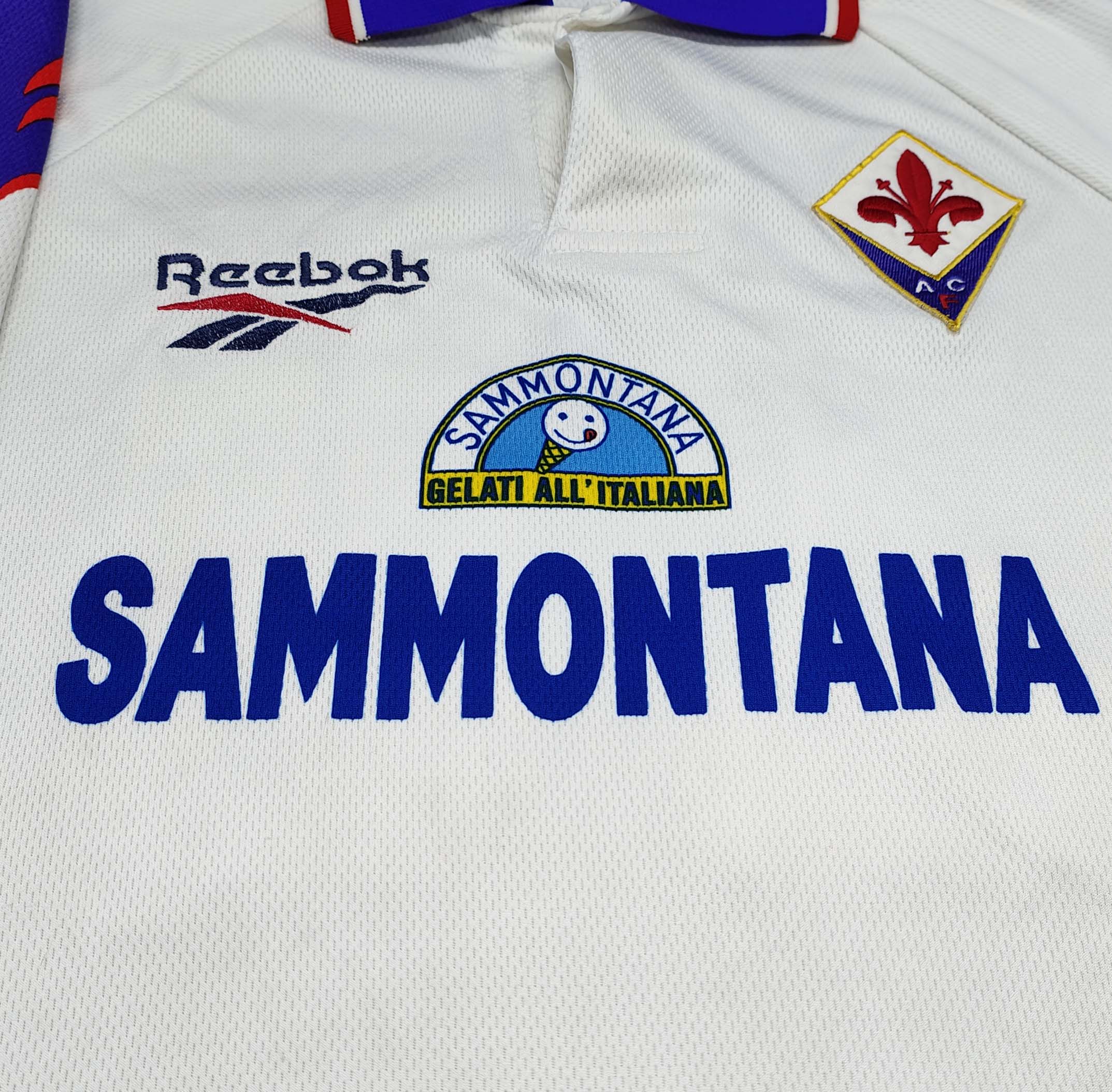 Fiorentina 1995-96 maglia Reebok away #20 matchworn » BOLA 
