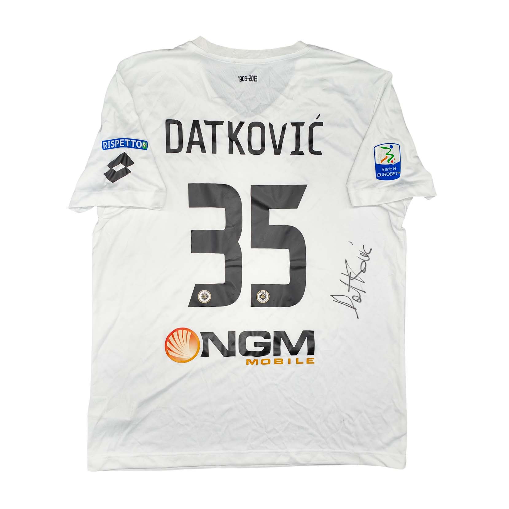 Spezia 2013-14 maglia Lotto home #35 Datkovic matchworn