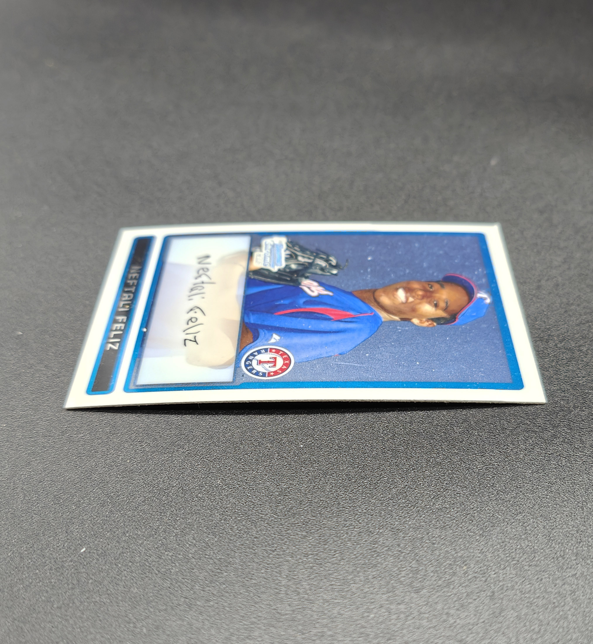 Baseball – Texas Rangers card 2009 Bowman Chrome Prospects - Neftali Feliz signed - immagine 6