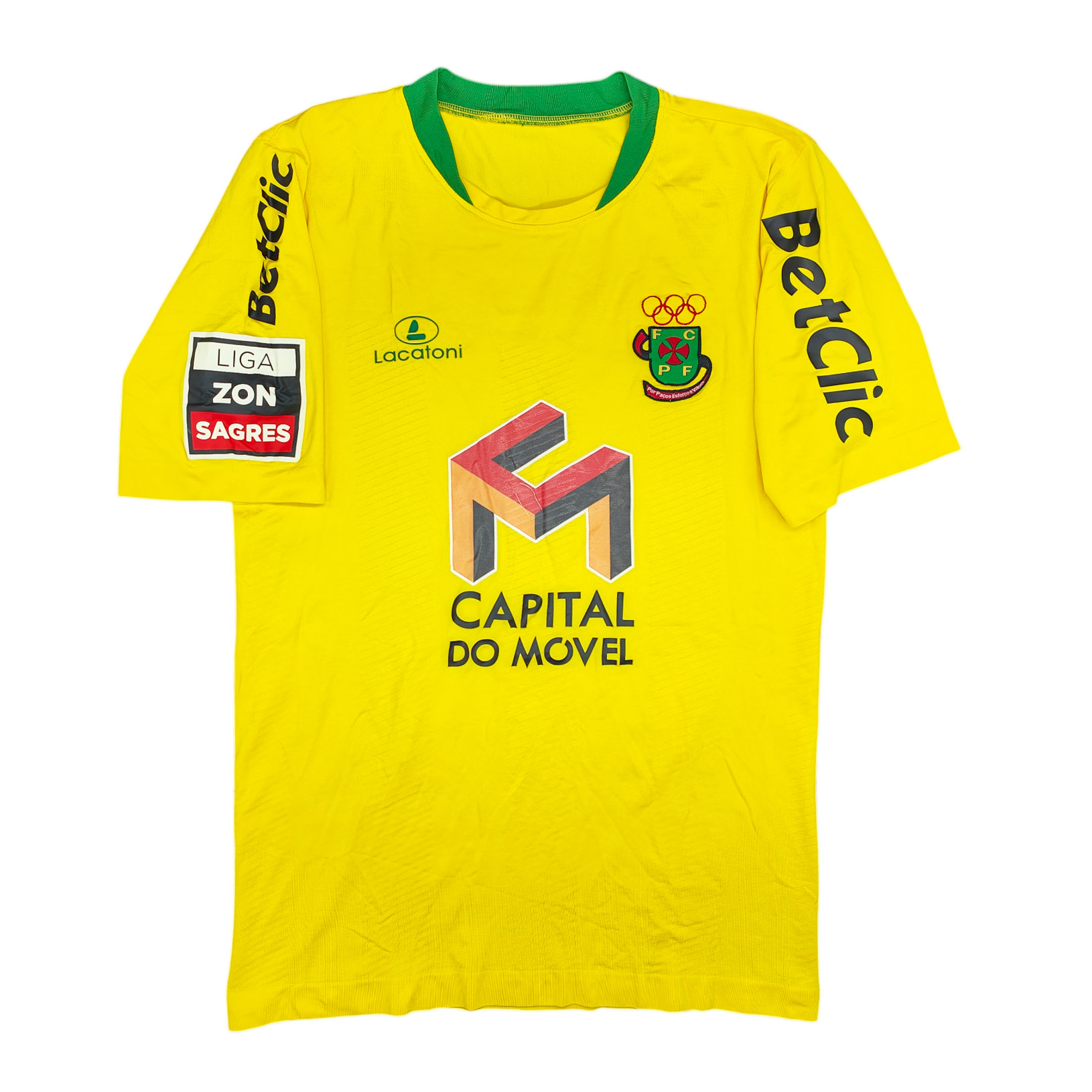 Paços de Ferreira 2010-11 maglia Lacatoni home #5 Javier Cohene matchworn - immagine 2