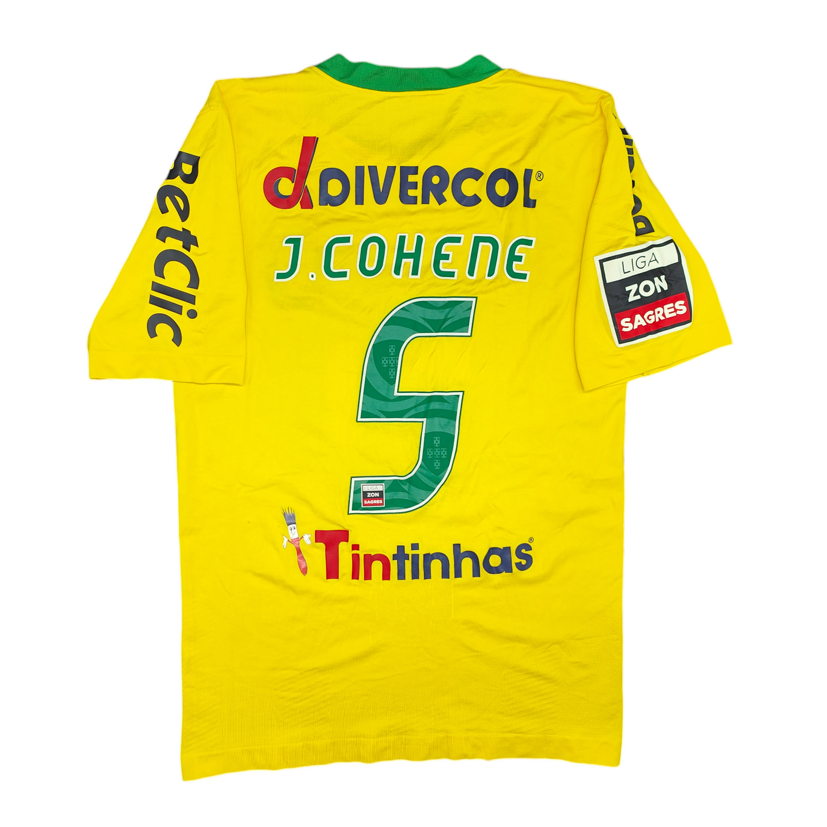 Paços de Ferreira 2010-11 maglia Lacatoni home #5 Javier Cohene matchworn