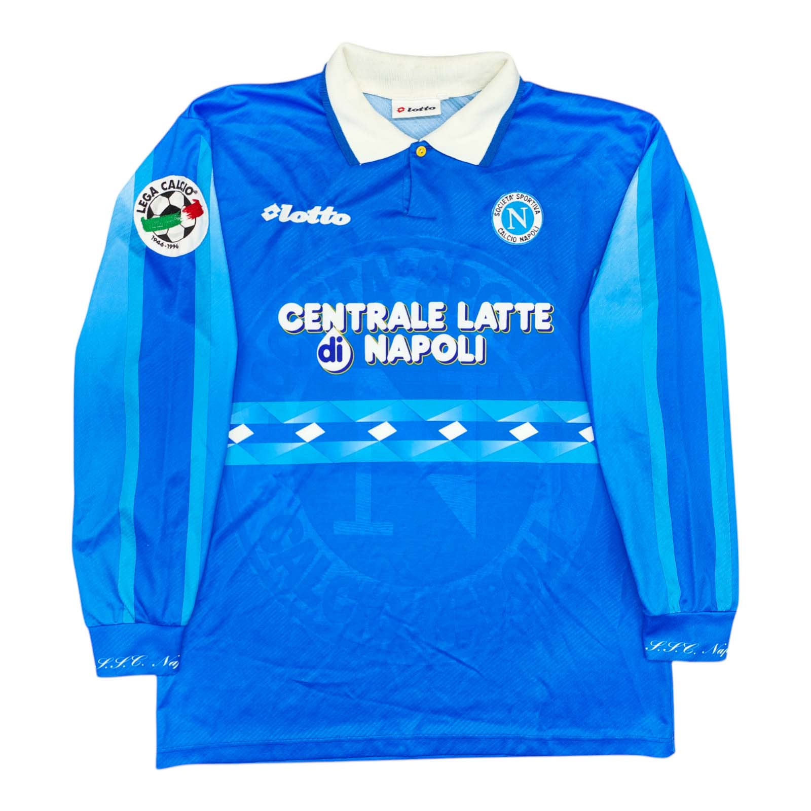 Napoli 1996-97 maglia Lotto home #22 Crasson matchworn - immagine 2