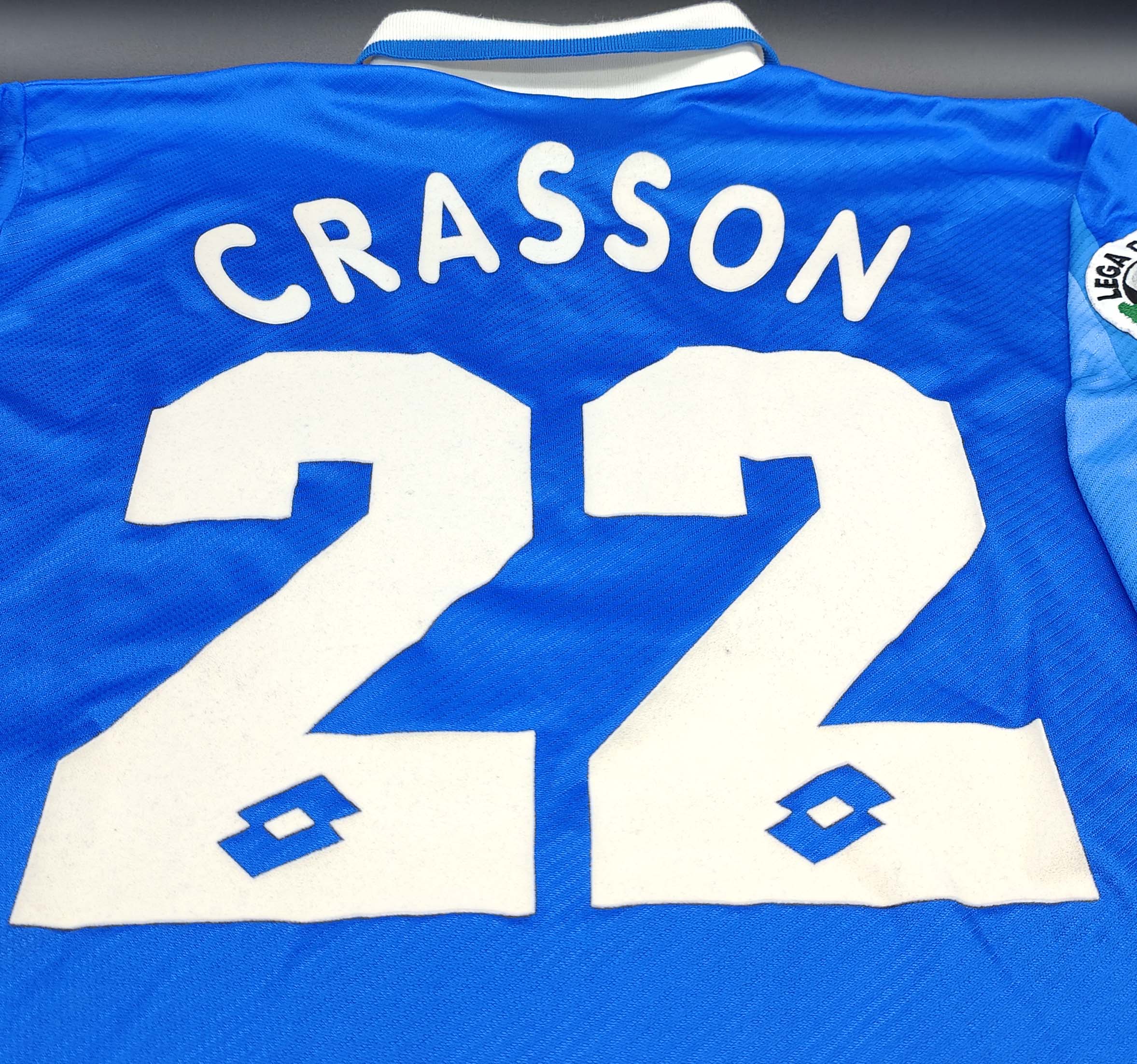 Napoli 1996-97 maglia Lotto home #22 Crasson matchworn - immagine 11