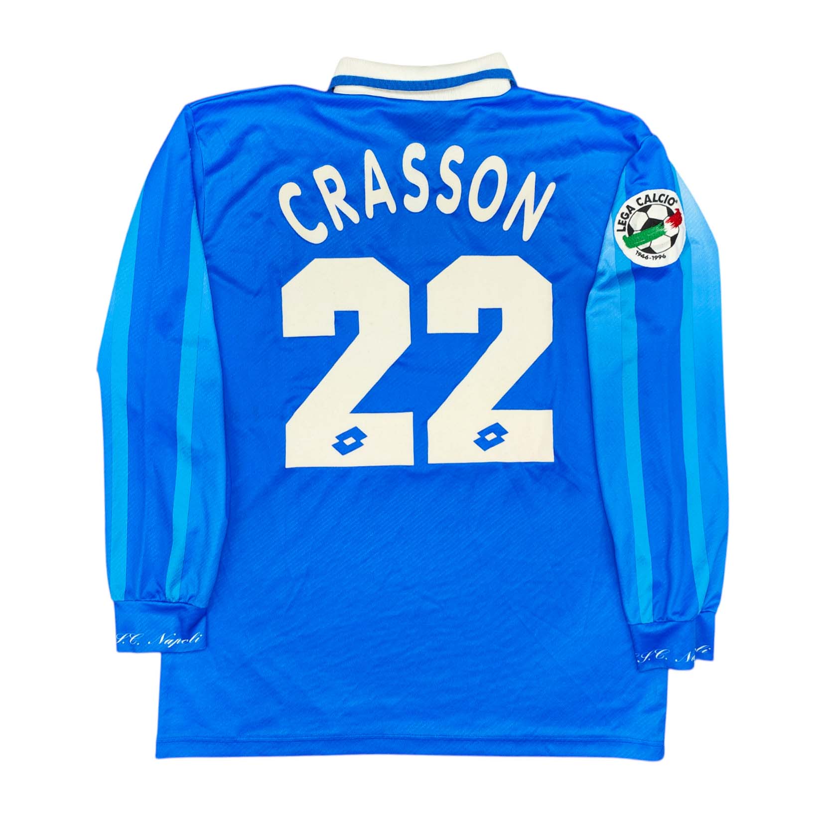 Napoli 1996-97 maglia Lotto home #22 Crasson matchworn