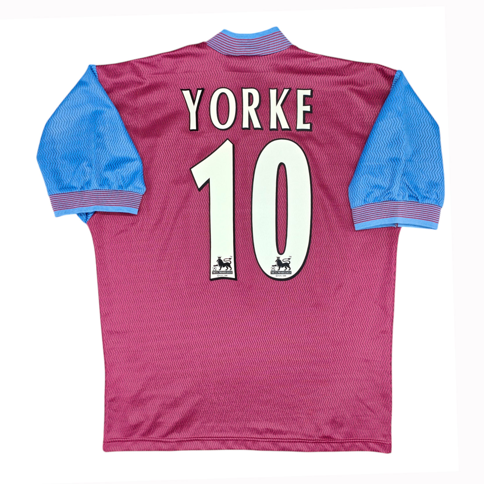 Aston Villa 1997-98 maglia Reebok home #10 Yorke