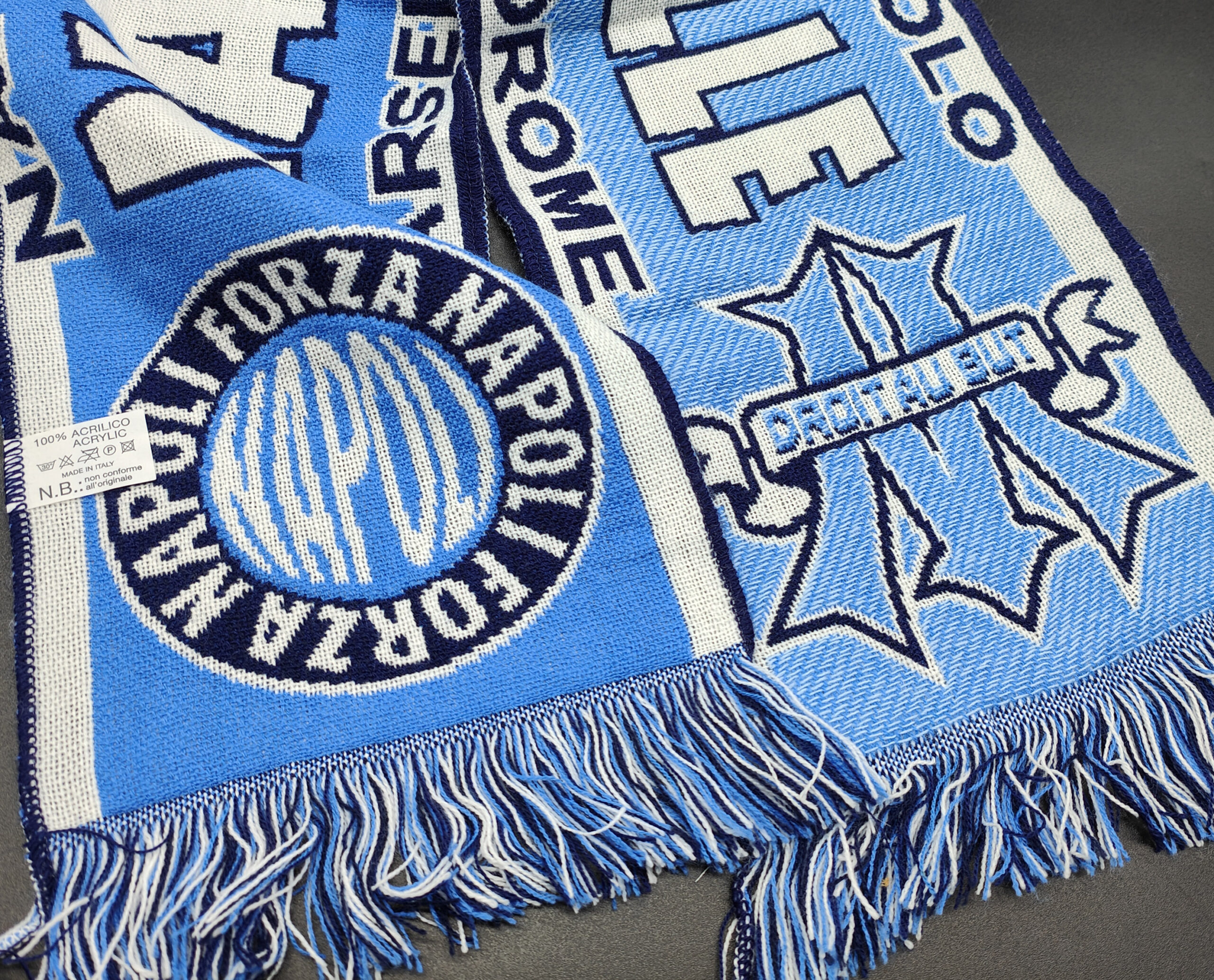 Napoli sciarpa 2013-14 Olympique Marsiglia Champions League - immagine 3