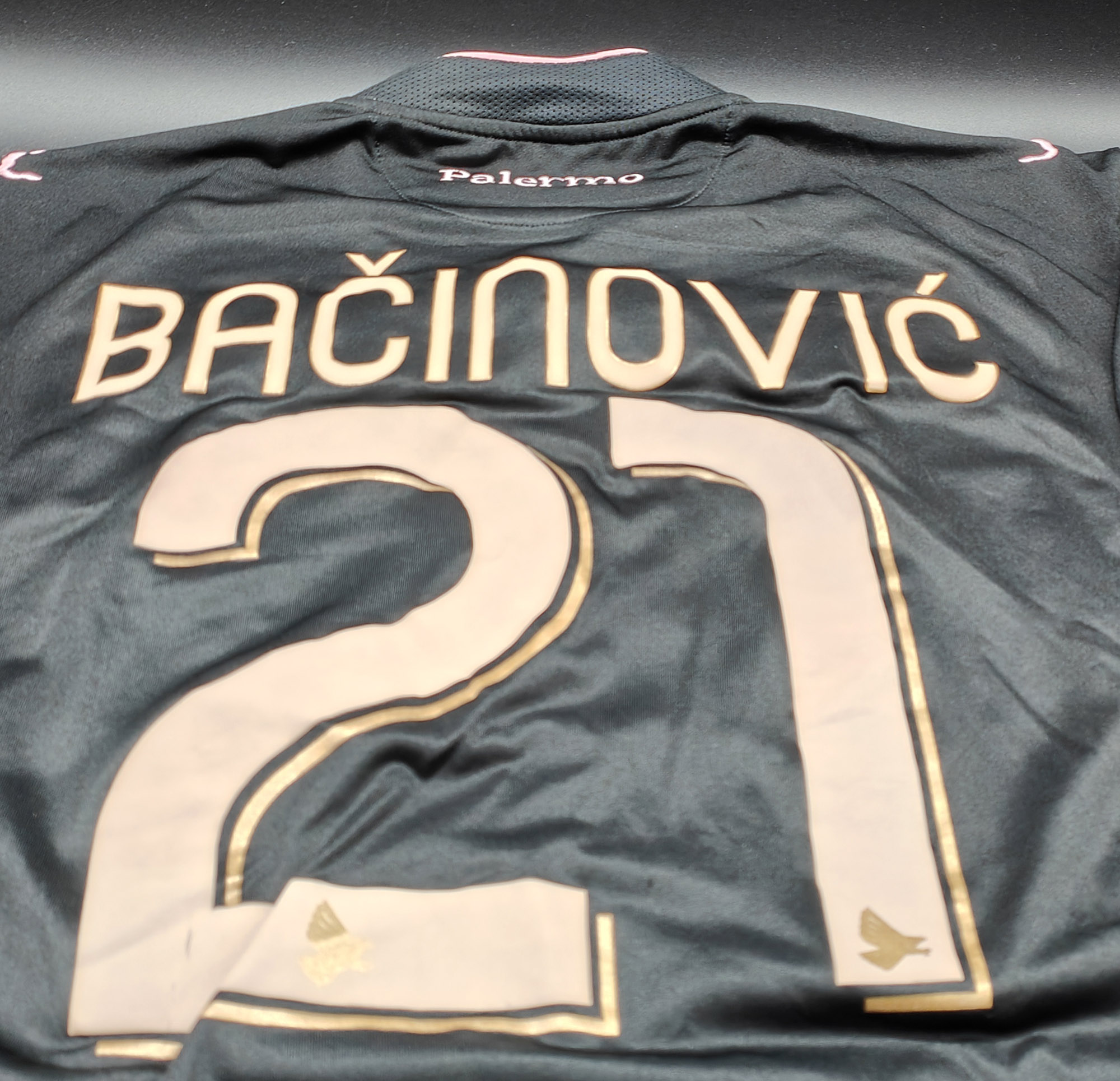 Palermo 2010-11 maglia Legea third #21 Bacinovic matchworn - immagine 10
