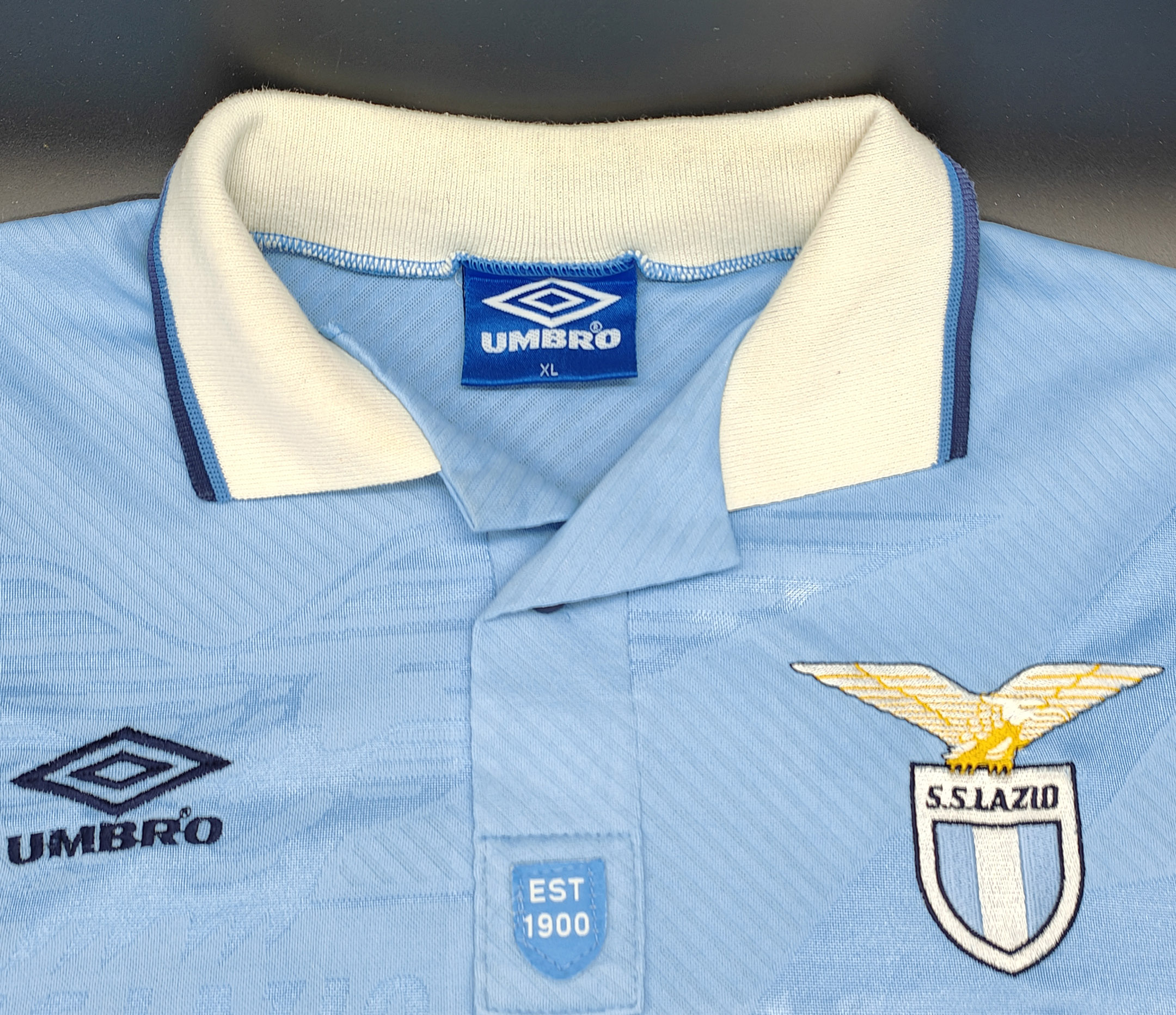 Lazio 1994-95 maglia Umbro home #18 matchworn - immagine 3