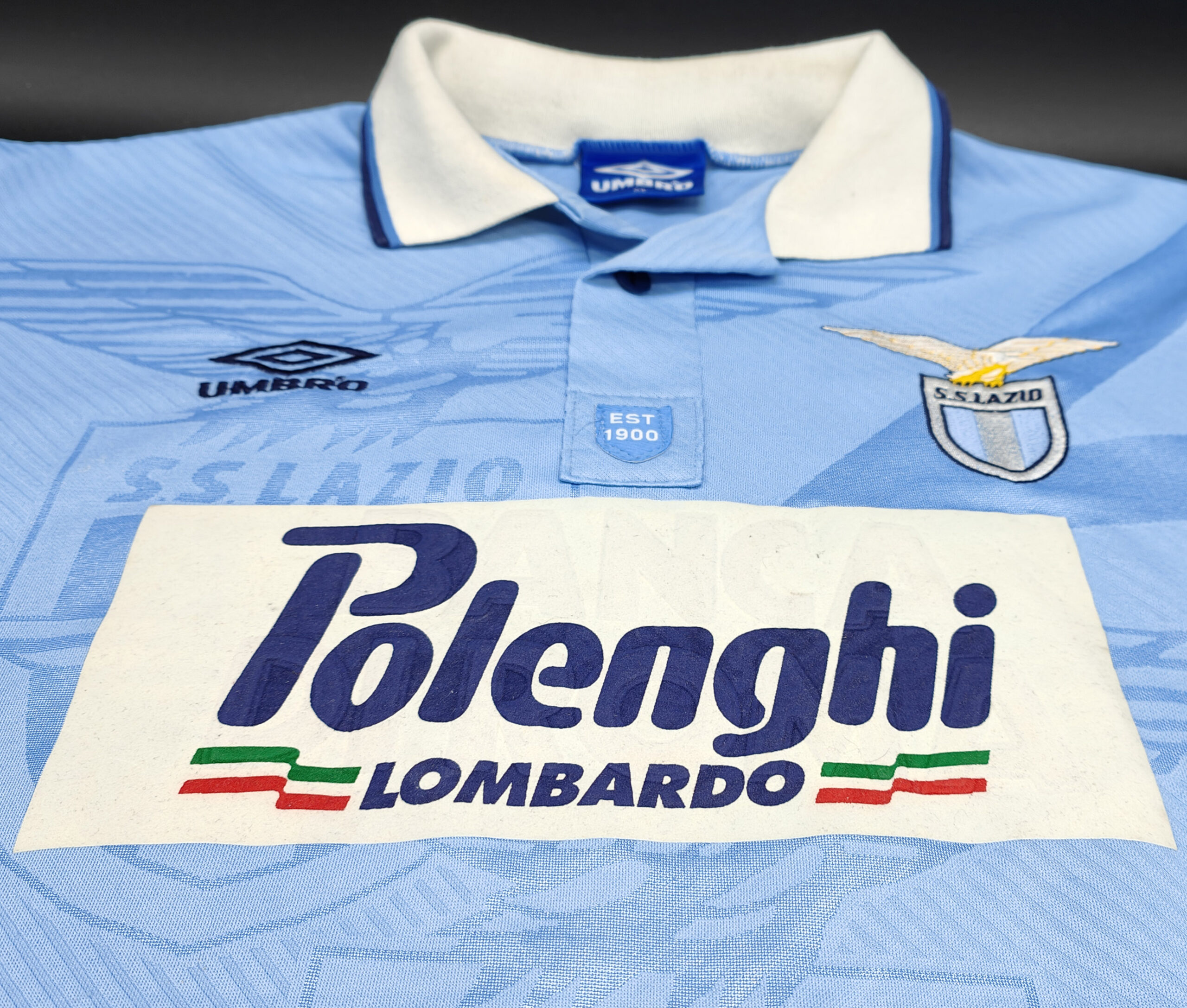 Lazio 1994-95 maglia Umbro home #18 matchworn - immagine 7