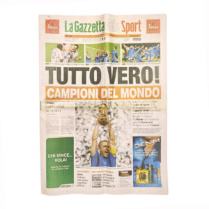 Mondiali Germania '2006 quotidiano Gazzetta dello Sport "Tutto vero"