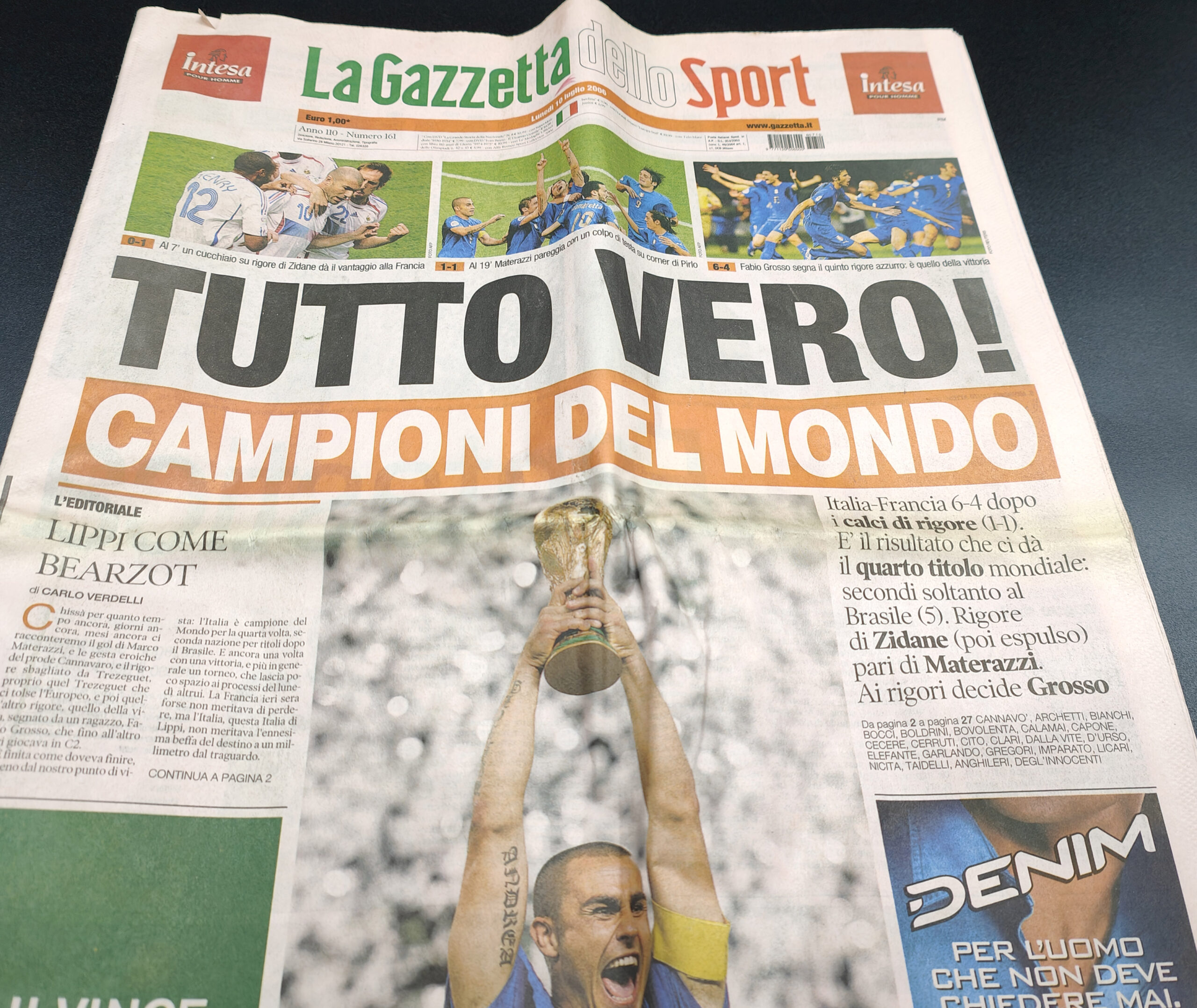 Mondiali Germania '2006 quotidiano Gazzetta dello Sport "Tutto vero" - immagine 2