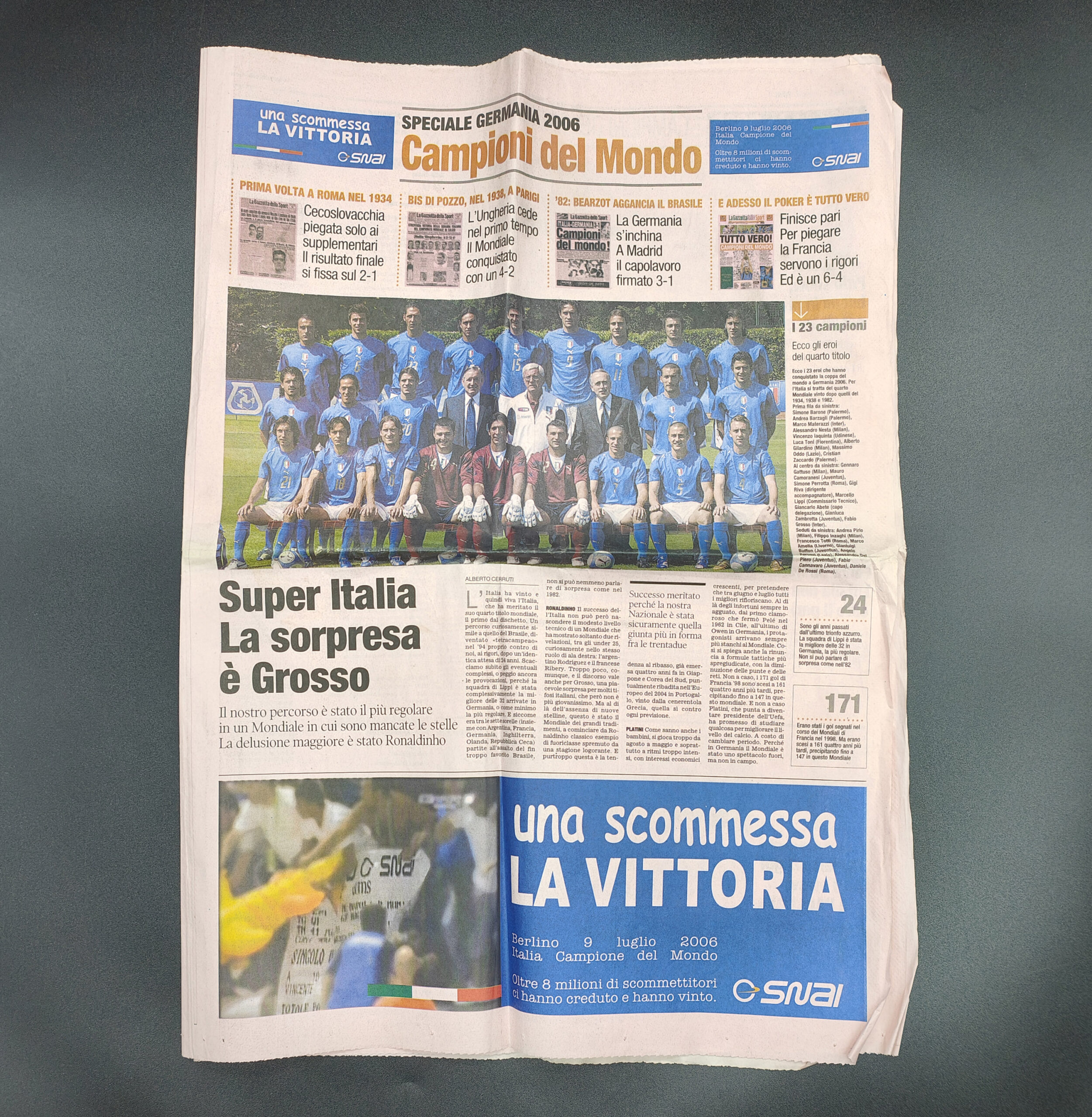 Mondiali Germania '2006 quotidiano Gazzetta dello Sport "Tutto vero" - immagine 7