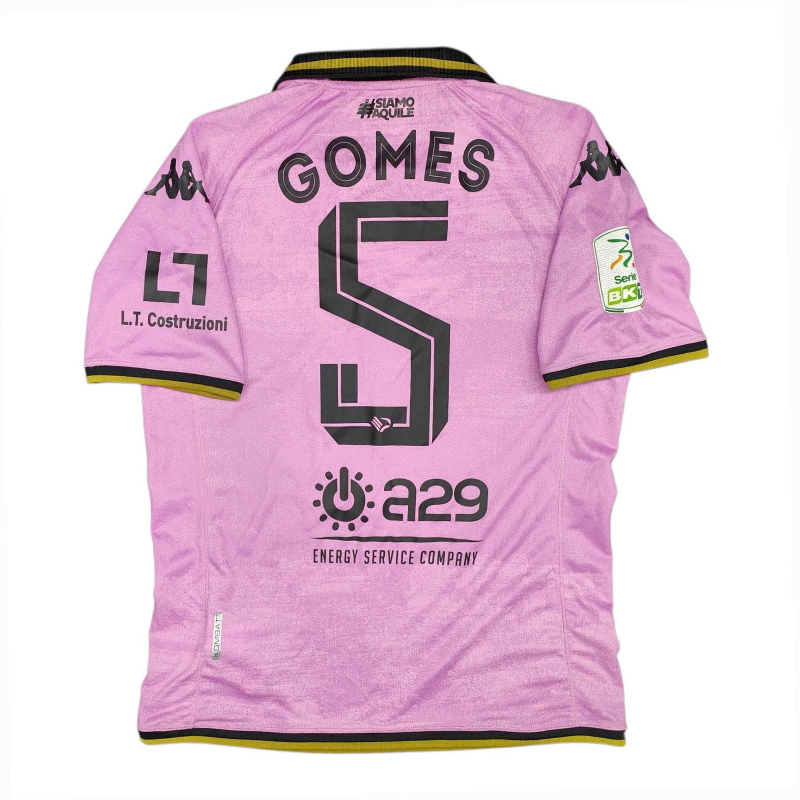 Palermo 2022-23 maglia Kappa home #5 Gomes matchworn